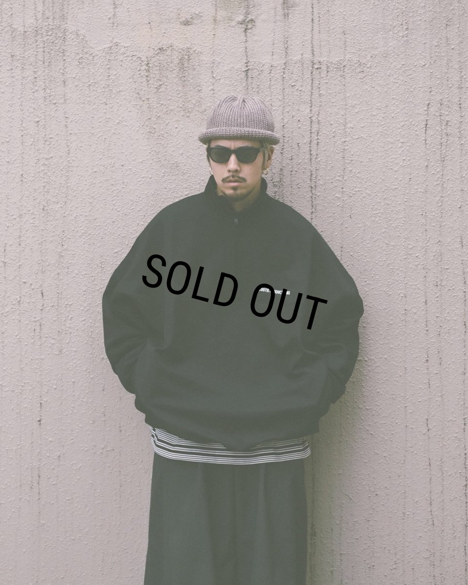 画像6: COOTIE PRODUCTIONS/Polyester Twill Half Zip L/S Tee（Black）［ポリエステルツイルハーフジップ-23秋冬］ (6)