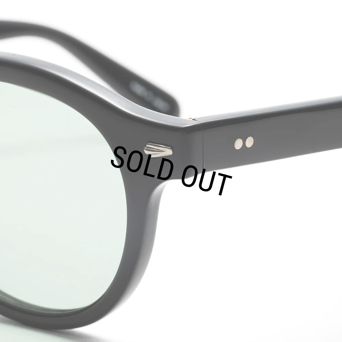 画像4: CALEE/B/W TYPE GLASSES（BLACK/GREEN）［眼鏡-23秋冬］ (4)