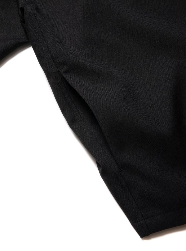 画像5: COOTIE PRODUCTIONS/Polyester Twill Fly Front L/S Shirt（Black）［ポリエステルツイルフライフロントシャツ-23秋冬］