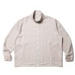 COOTIE PRODUCTIONS/T/W Gabardine Stand Collar Zip Up Jacket（Taupe
