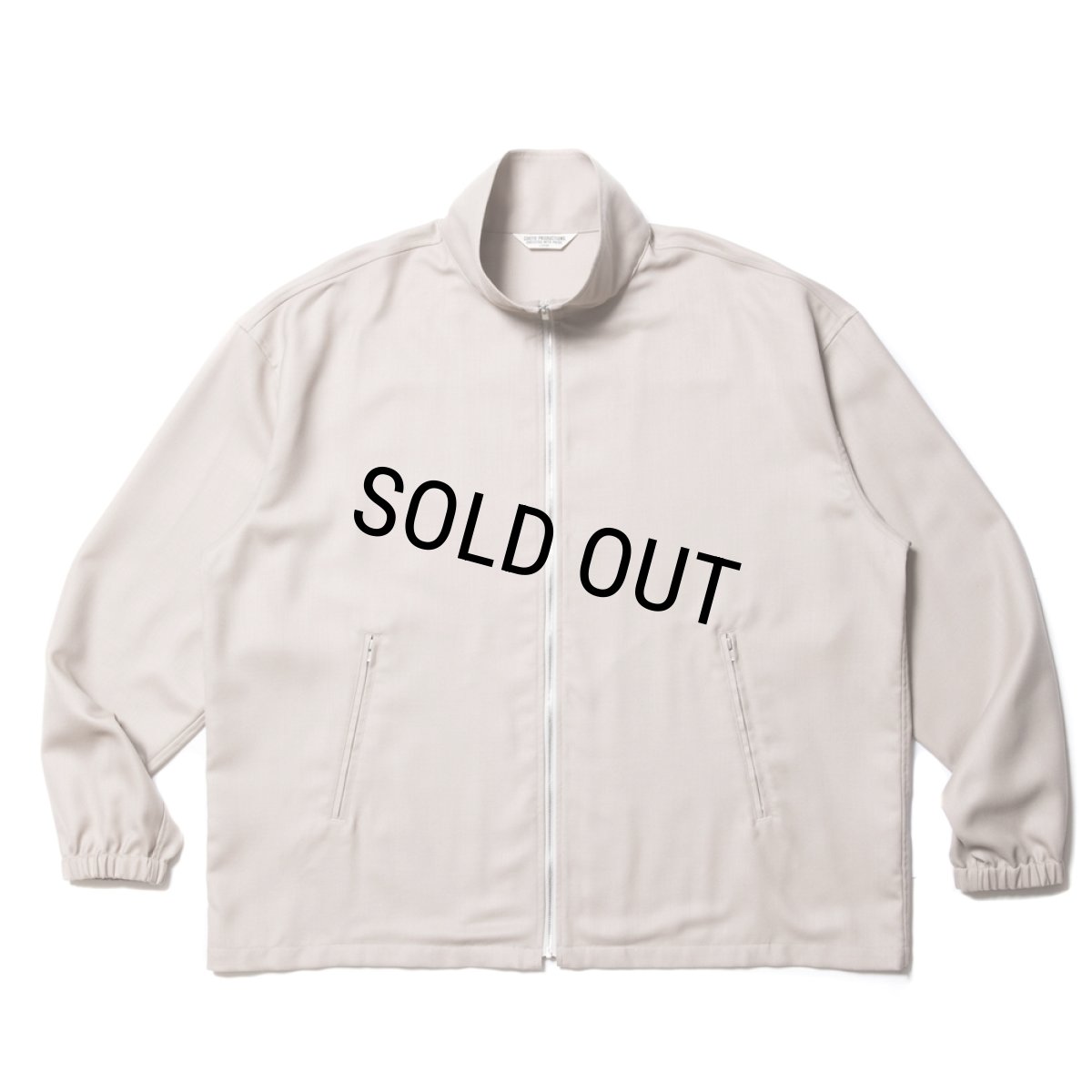 画像1: COOTIE PRODUCTIONS/T/W Gabardine Stand Collar Zip Up Jacket（Taupe）［T/WスタンドカラージップアップJKT-23秋冬］ (1)