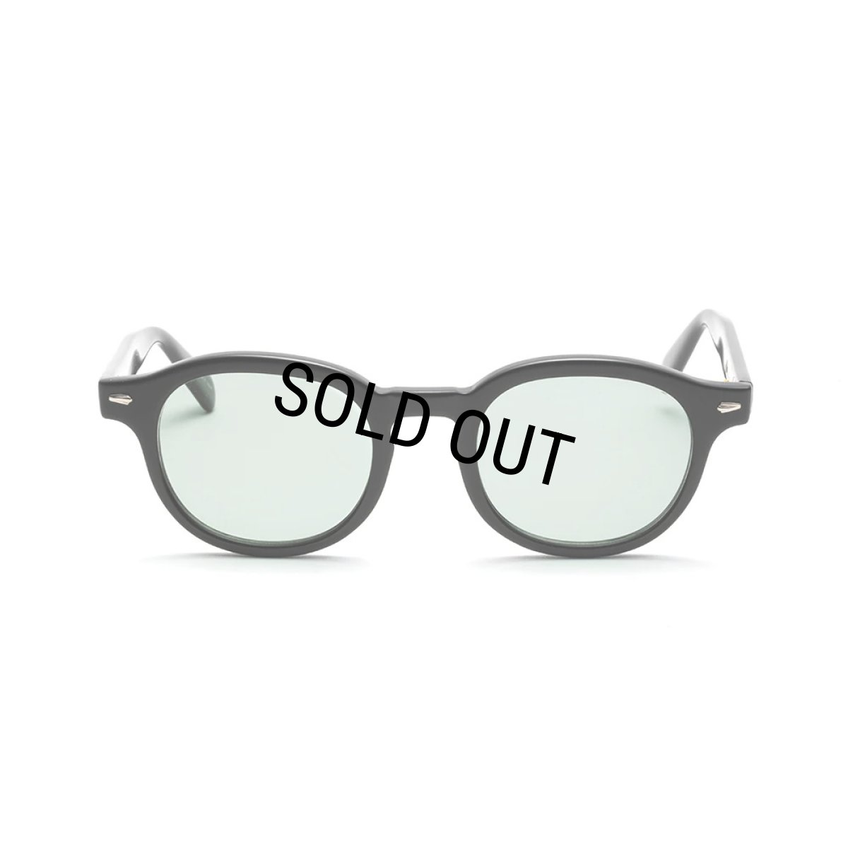 画像2: CALEE/B/W TYPE GLASSES（BLACK/GREEN）［眼鏡-23秋冬］ (2)