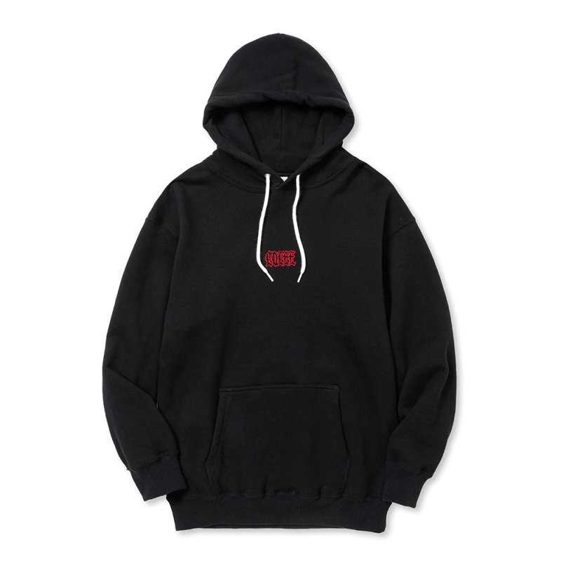 画像1: CALEE/CAL EMBROIDERY PULLOVER HD（BLACK） 【40%OFF】［プルオーバーパーカー-23秋冬］