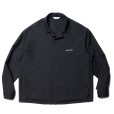 画像1: COOTIE PRODUCTIONS/Polyester Twill Fly Front L/S Shirt（Black）［ポリエステルツイルフライフロントシャツ-23秋冬］ (1)