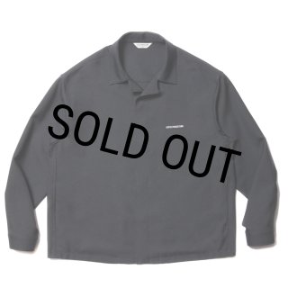 COOTIE PRODUCTIONS/Polyester Twill Fly Front L/S Shirt(Black COOTIE PRODUCTIONS/Polyester Twill Fly Front L/S Shirt(Black