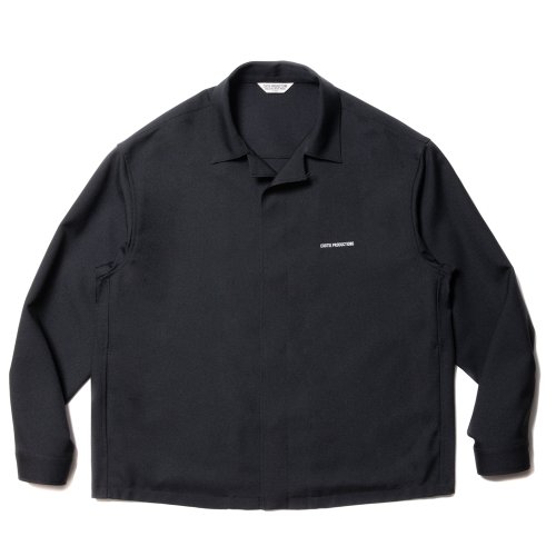 他の写真1: COOTIE PRODUCTIONS/Polyester Twill Fly Front L/S Shirt（Black）［ポリエステルツイルフライフロントシャツ-23秋冬］