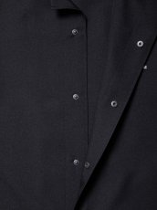 画像4: COOTIE PRODUCTIONS/Polyester Twill Fly Front L/S Shirt（Black）［ポリエステルツイルフライフロントシャツ-23秋冬］ (4)