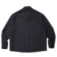 画像2: COOTIE PRODUCTIONS/Polyester Twill Fly Front L/S Shirt（Black）［ポリエステルツイルフライフロントシャツ-23秋冬］ (2)