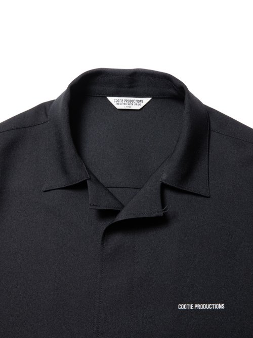 他の写真3: COOTIE PRODUCTIONS/Polyester Twill Fly Front L/S Shirt（Black）［ポリエステルツイルフライフロントシャツ-23秋冬］