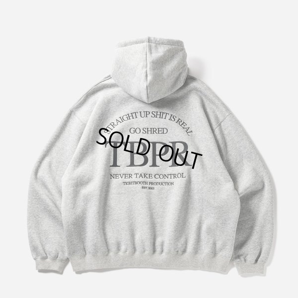 画像1: TIGHTBOOTH/STRAIGHT UP HOODIE（Gray）［フーディー-23秋冬］