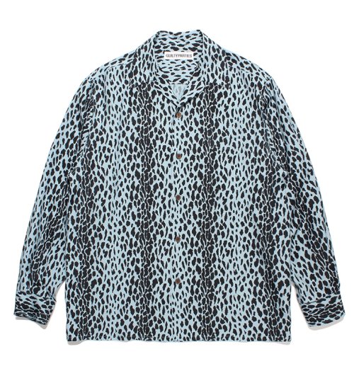 他の写真1: WACKO MARIA/LEOPARD OPEN COLLAR SHIRT（BLUE）［レオパードオープンカラーシャツ-23秋冬］