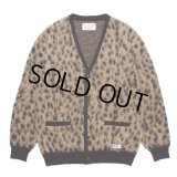 WACKO MARIA/LEOPARD MOHAIR KNIT JACQUARD CARDIGAN（BEIGE）［レオパードモヘアカーディガン-23秋冬］