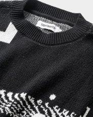画像3: TIGHTBOOTH/COVID-19 KNIT SWEATER（Black） 【30%OFF】［ニットセーター-23秋冬］ (3)