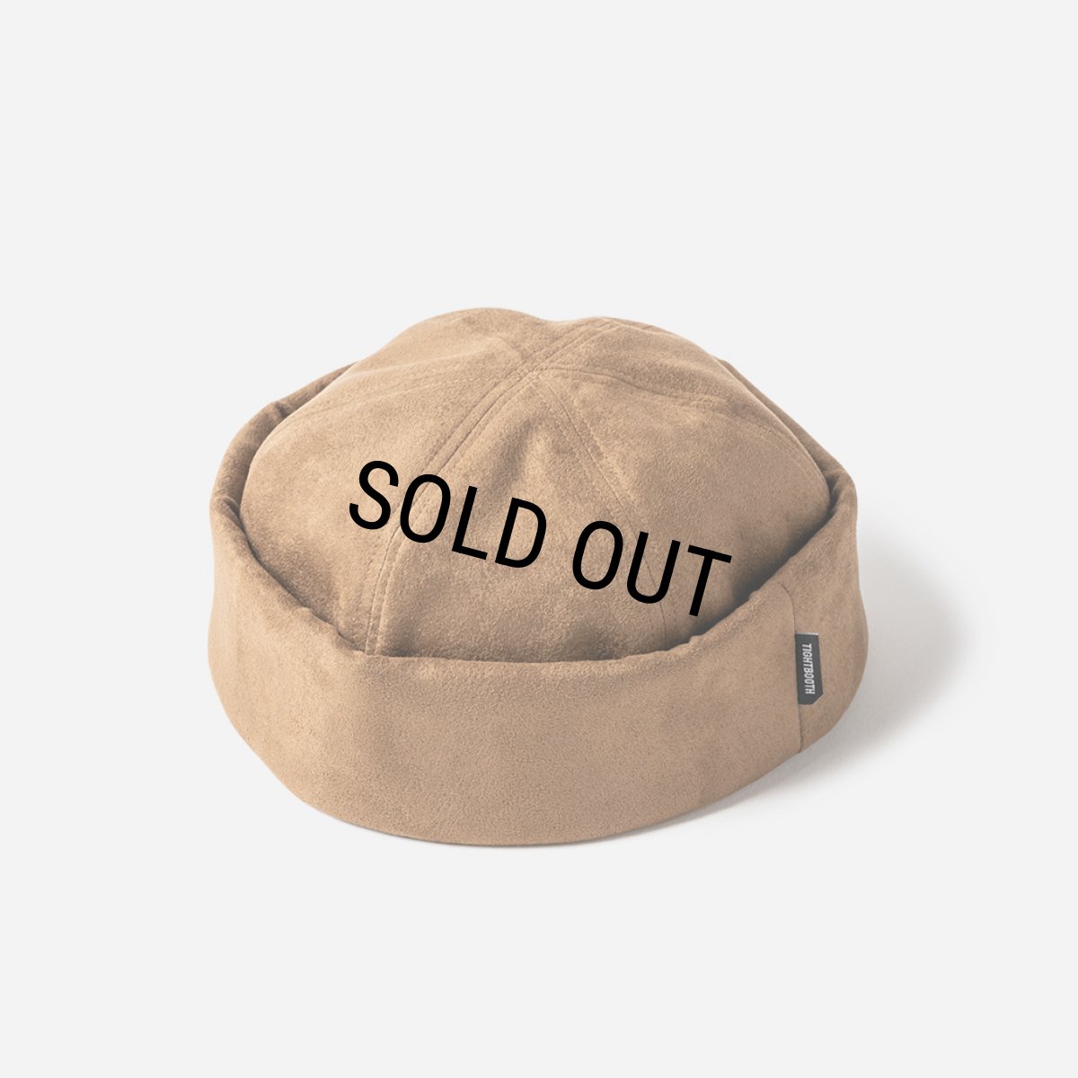 画像2: TIGHTBOOTH/SUEDE ROLL CAP（Black）［ロールキャップ-23秋冬］ (2)