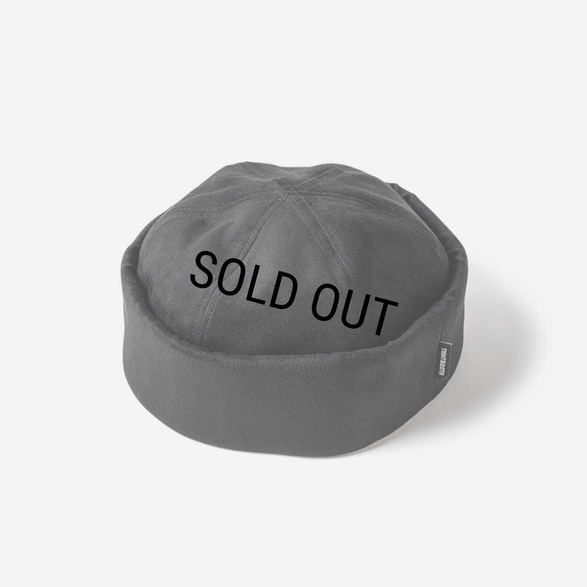 画像1: TIGHTBOOTH/SUEDE ROLL CAP（Black）［ロールキャップ-23秋冬］ (1)