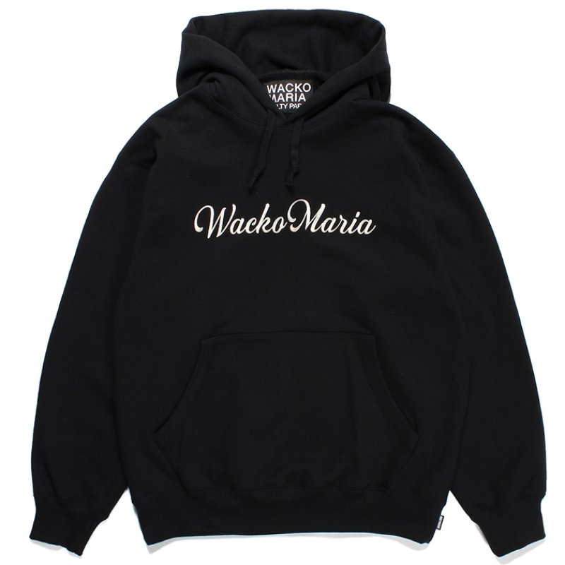 画像1: WACKO MARIA/HEAVY WEIGHT PULL OVER HOODED SWEAT SHIRT（BLACK）［プルオーバーパーカー-23秋冬］