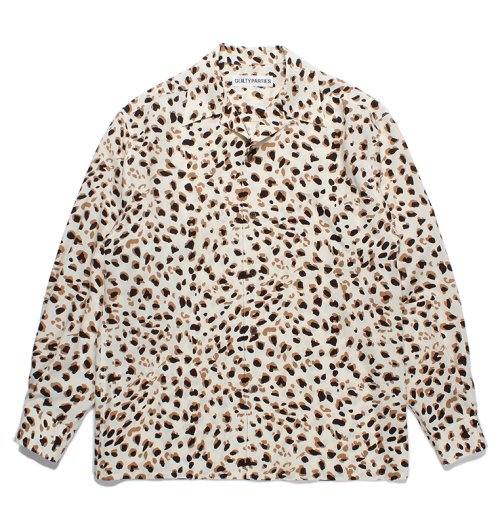 他の写真1: WACKO MARIA/LEOPARD OPEN COLLAR SHIRT（WHITE）［レオパードオープンカラーシャツ-23秋冬］