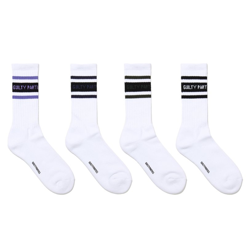 画像1: WACKO MARIA/LOGO JACQUARD SOCKS（各色）［ロゴジャガードソックス-23秋冬］