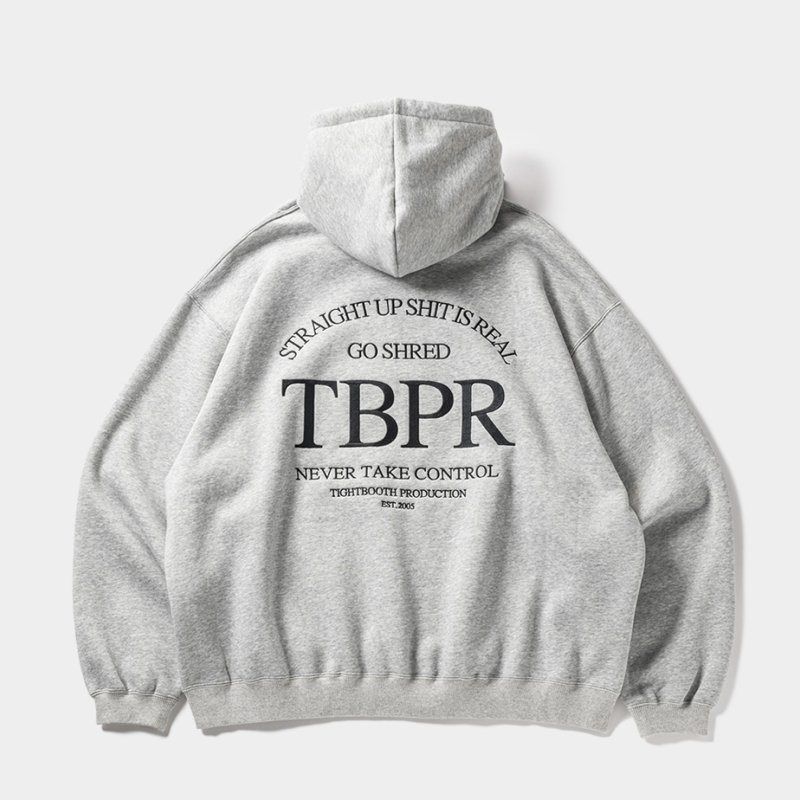 画像2: TIGHTBOOTH/STRAIGHT UP HOODIE（Gray）［フーディー-23秋冬］