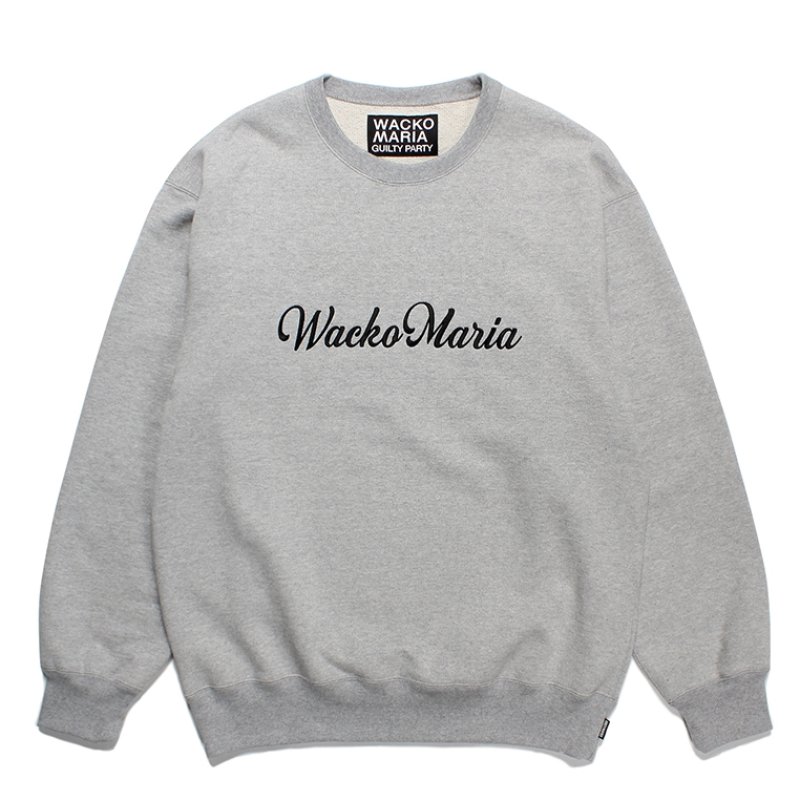 画像1: WACKO MARIA/HEAVY WEIGHT CREW NECK SWEAT SHIRT（GRAY）［クルーネックスウェット-23秋冬］