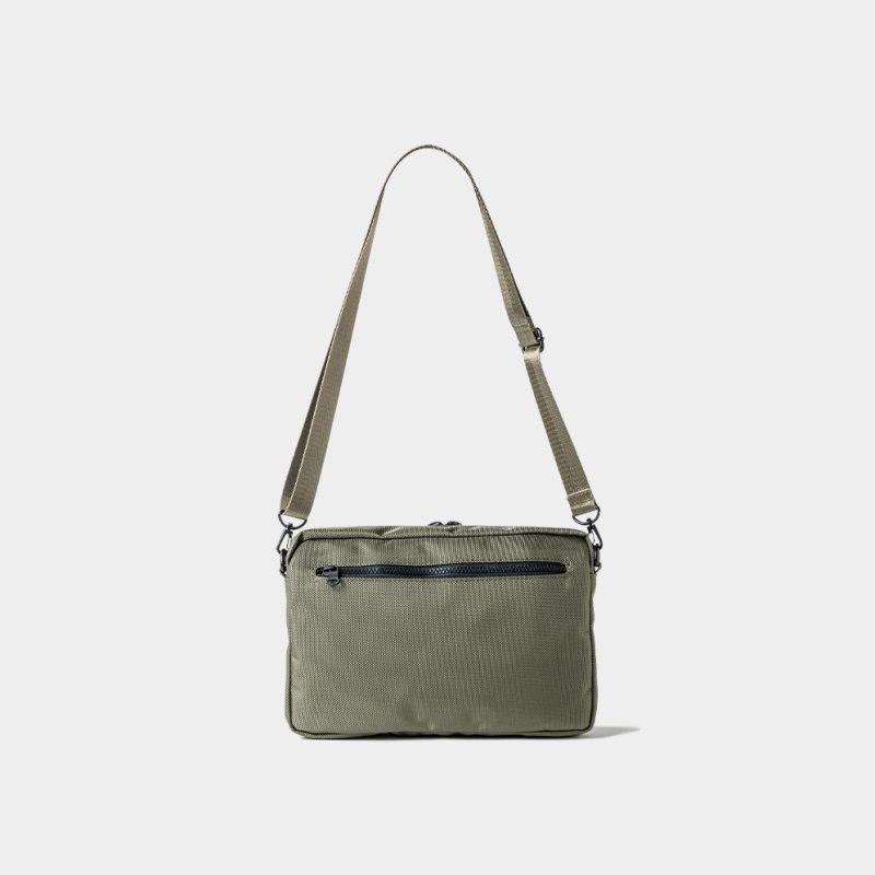 画像2: TIGHTBOOTH/TRIPLE POCKET SACOCHE（Khaki）［サコッシュ-23秋冬］