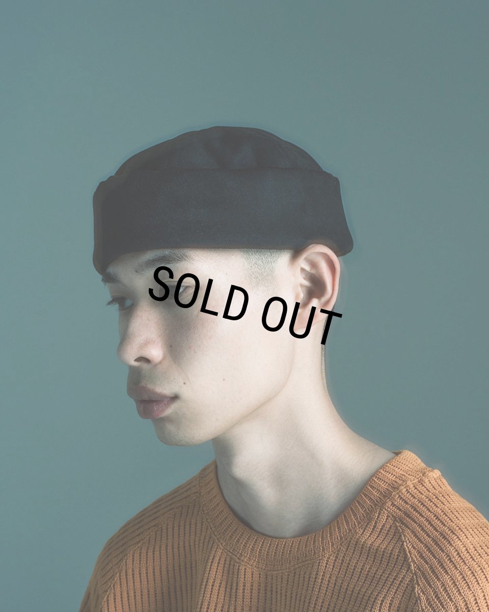 画像7: TIGHTBOOTH/SUEDE ROLL CAP（Black）［ロールキャップ-23秋冬］ (7)