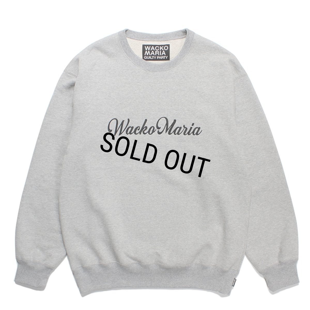 画像1: WACKO MARIA/HEAVY WEIGHT CREW NECK SWEAT SHIRT（GRAY）［クルーネックスウェット-23秋冬］ (1)