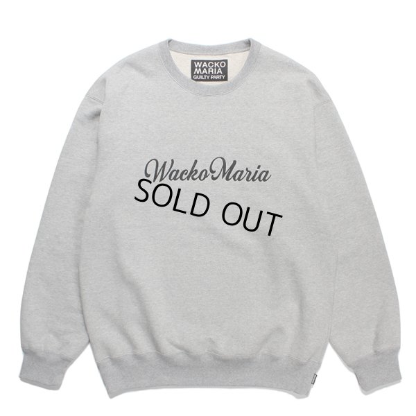 画像1: WACKO MARIA/HEAVY WEIGHT CREW NECK SWEAT SHIRT（GRAY）［クルーネックスウェット-23秋冬］