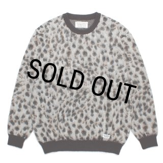 WACKOMARIA モヘアニット LEOPARD MOHAIR SWEATER WACKO MARIA（ワコマリア） LEOPARD MOHAIR CREW NECK SWEATER