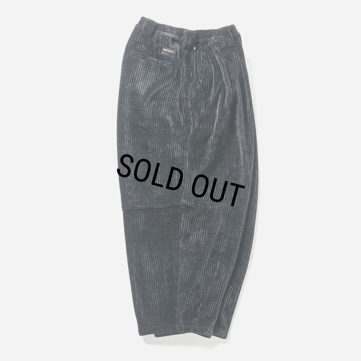 画像2: TIGHTBOOTH/KNIT CORD BALLOON PANTS（Black）［コーデュロイバルーンパンツ-23秋冬］ (2)