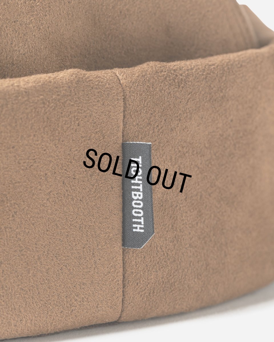 画像5: TIGHTBOOTH/SUEDE ROLL CAP（Black）［ロールキャップ-23秋冬］ (5)