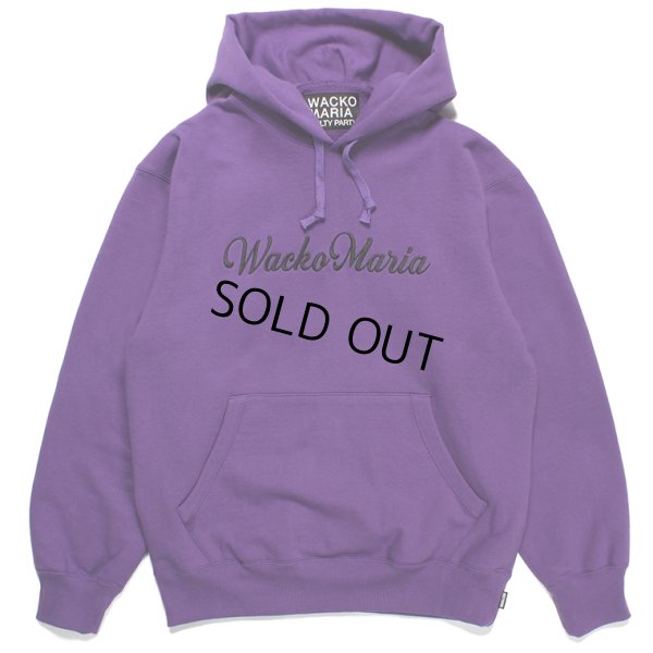 画像1: WACKO MARIA/HEAVY WEIGHT PULL OVER HOODED SWEAT SHIRT（PURPLE）［プルオーバーパーカー-23秋冬］