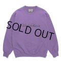 WACKO MARIA/HEAVY WEIGHT CREW NECK SWEAT SHIRT（PURPLE）［クルーネックスウェット-23秋冬］