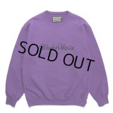 WACKO MARIA/HEAVY WEIGHT CREW NECK SWEAT SHIRT（PURPLE）［クルーネックスウェット-23秋冬］