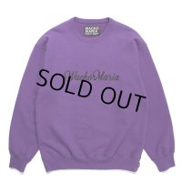 WACKO MARIA/HEAVY WEIGHT CREW NECK SWEAT SHIRT（PURPLE）［クルーネックスウェット-23秋冬］