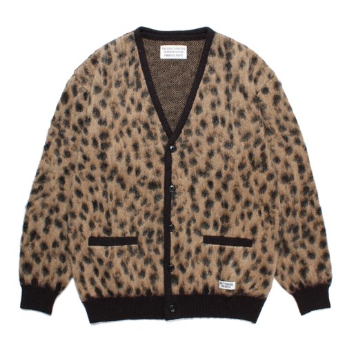 他の写真1: WACKO MARIA/LEOPARD MOHAIR KNIT JACQUARD CARDIGAN（BEIGE）［レオパードモヘアカーディガン-23秋冬］