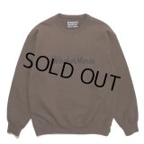 WACKO MARIA/HEAVY WEIGHT CREW NECK SWEAT SHIRT（BROWN）［クルーネックスウェット-23秋冬］