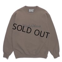 WACKO MARIA/HEAVY WEIGHT CREW NECK SWEAT SHIRT（BROWN）［クルーネックスウェット-23秋冬］
