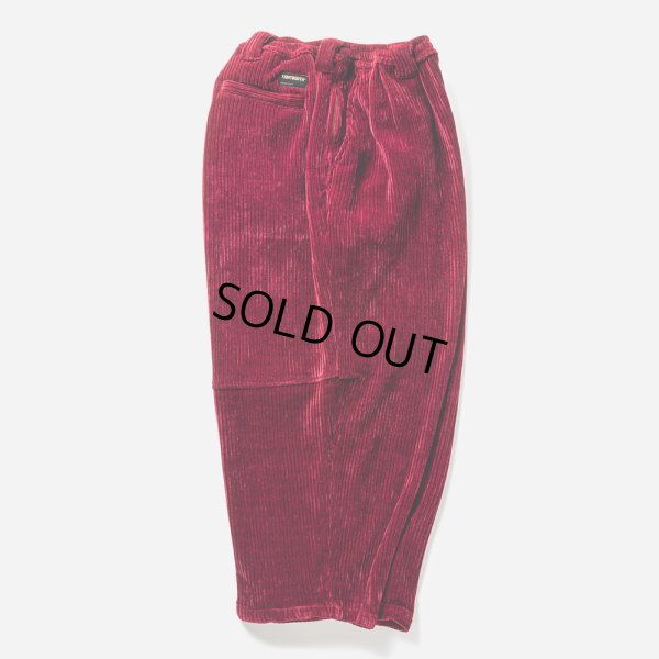 画像2: TIGHTBOOTH/KNIT CORD BALLOON PANTS（Wine）［コーデュロイバルーンパンツ-23秋冬］