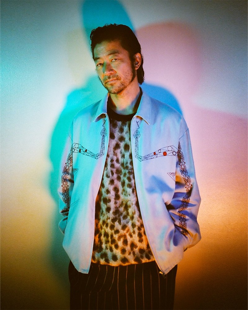 画像2: WACKO MARIA/LEOPARD MOHAIR KNIT JACQUARD SWEATER（WHITE）［レオパードモヘアセーター-23秋冬］