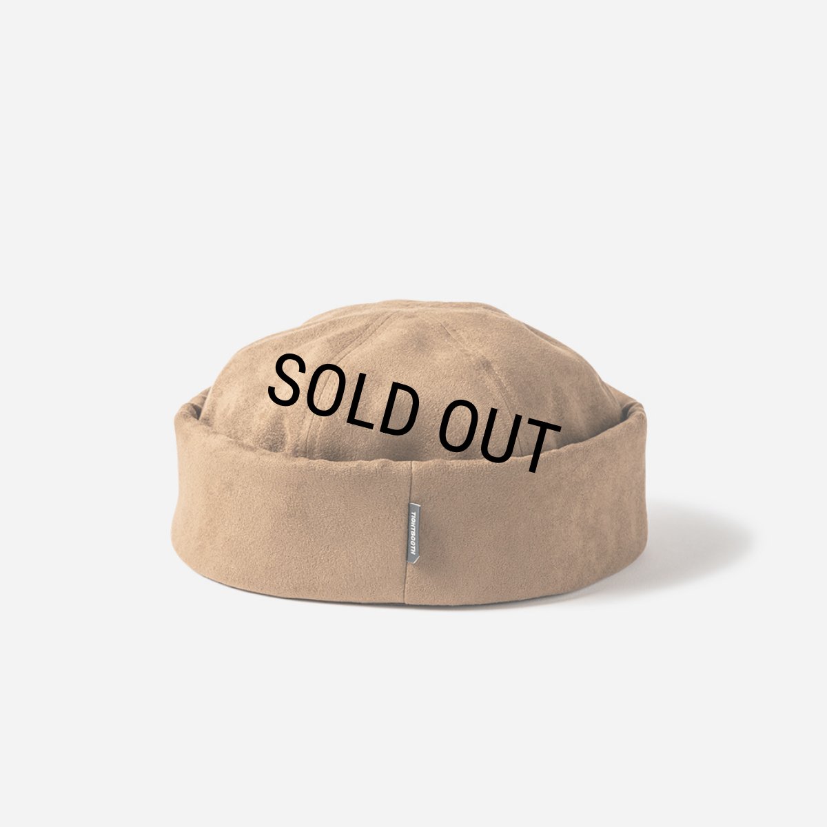 画像3: TIGHTBOOTH/SUEDE ROLL CAP（Black）［ロールキャップ-23秋冬］ (3)