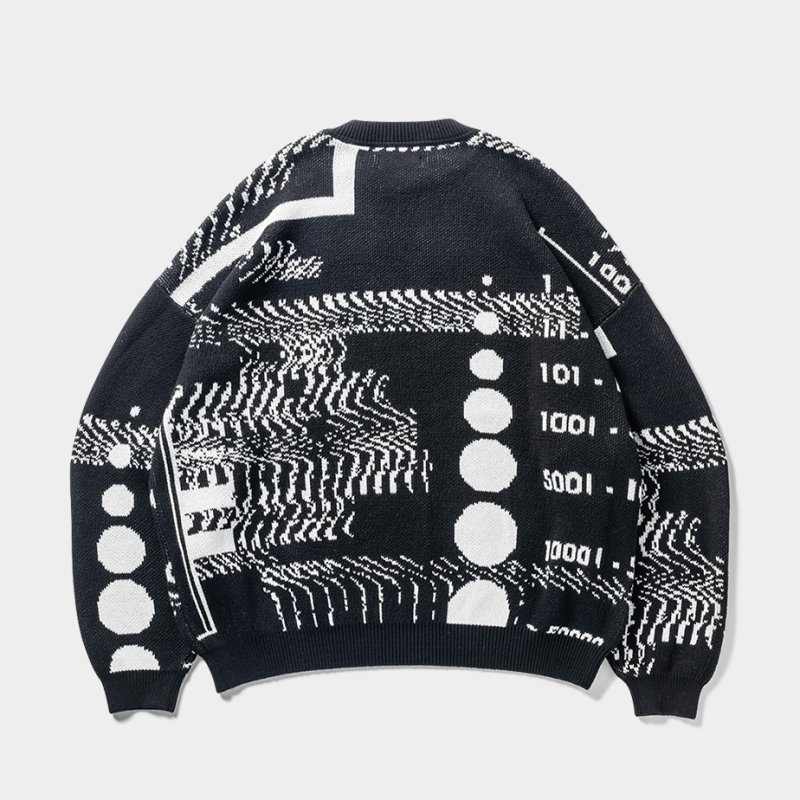 画像2: TIGHTBOOTH/COVID-19 KNIT SWEATER（Black） 【30%OFF】［ニットセーター-23秋冬］