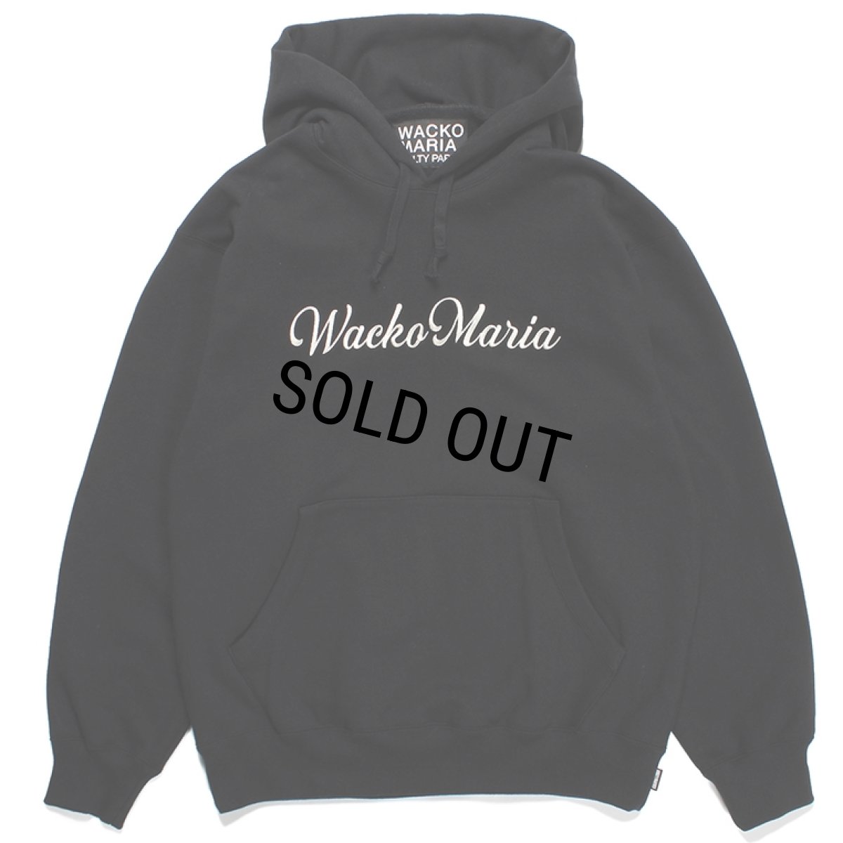 画像1: WACKO MARIA/HEAVY WEIGHT PULL OVER HOODED SWEAT SHIRT（BLACK）［プルオーバーパーカー-23秋冬］ (1)