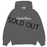 WACKO MARIA/HEAVY WEIGHT PULL OVER HOODED SWEAT SHIRT（BLACK）［プルオーバーパーカー-23秋冬］