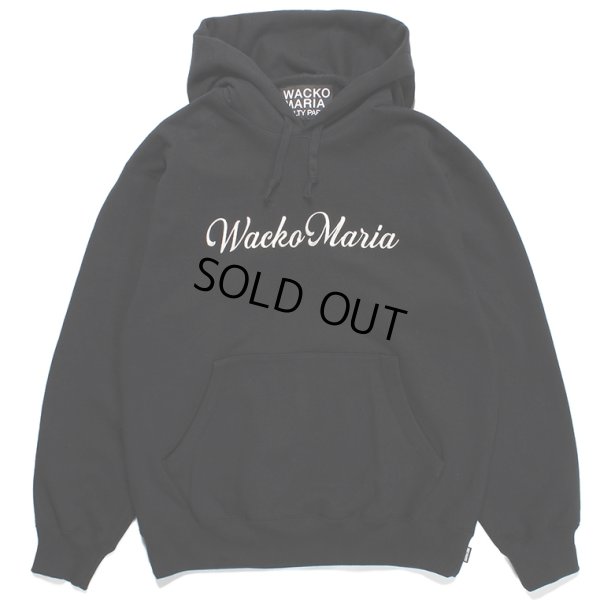 画像1: WACKO MARIA/HEAVY WEIGHT PULL OVER HOODED SWEAT SHIRT（BLACK）［プルオーバーパーカー-23秋冬］