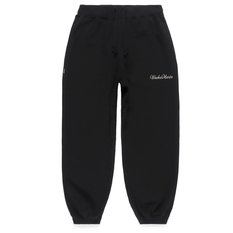 画像1: WACKO MARIA/HEAVY WEIGHT SWEAT PANTS（BLACK）［スウェットパンツ-23秋冬］