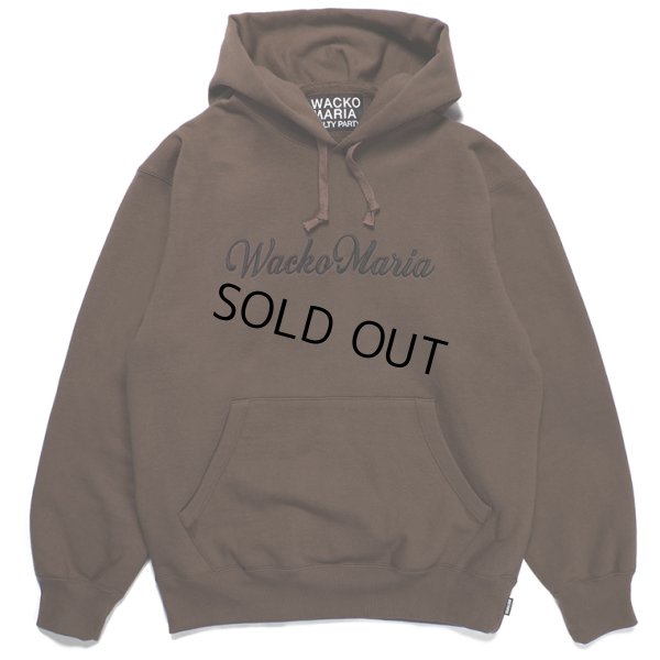 画像1: WACKO MARIA/HEAVY WEIGHT PULL OVER HOODED SWEAT SHIRT（BROWN）［プルオーバーパーカー-23秋冬］