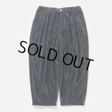 TIGHTBOOTH/KNIT CORD BALLOON PANTS（Black）［コーデュロイバルーンパンツ-23秋冬］