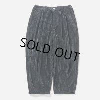 TIGHTBOOTH/KNIT CORD BALLOON PANTS（Black）［コーデュロイバルーンパンツ-23秋冬］