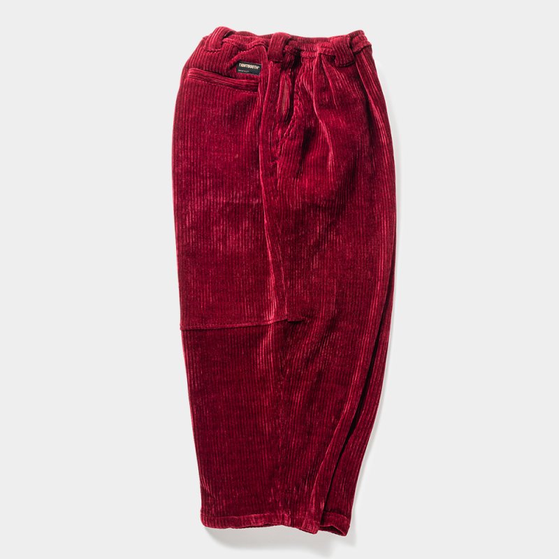 画像2: TIGHTBOOTH/KNIT CORD BALLOON PANTS（Wine）［コーデュロイバルーンパンツ-23秋冬］